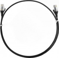 8Ware CAT6THINBK-050M, CAT6 Ultra Thin Slim Cable, Length: 0.5m, Black, 
