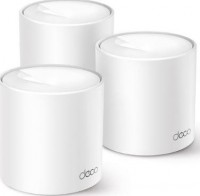 TP-Link DECO X50-PRO(3-PACK), AX3000 Whole Home Mesh Wieless AX System, 2xGbE PoE+ Port, MU-MIMO, OFDMA, White, Pack of 3,