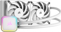Corsair CW-9060078-WW, iCUE H100i Elite 240 Liquid CPU Cooler, Size: 2x120mm, Socket: Intel LGA 1700/1200/1150/1151/1154/1155/1156/2066/2011-3/2011, AMD AM5/AM4/sTRX4, RGB, White, 