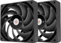 Thermaltake CL-F160-PL14BL-A, Toughfan 14 Pro, Size: 140mm, PWM, Airflow: 119.6CFM, Noise: 31.6dBA, Pack of 2, Black,