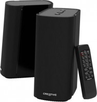 Creative 90052115, T100 Compact Hi-Fi 2.0 Bluetooth Speaker, AUX-in, Optical-in, USB-in, Black, 