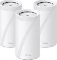 TP-Link DECO BE85(3-PACK), BE22000 Tri-Band Whole Home Mesh WiFi 7 System, 4xGbE SFP+ Ports, 4xMU-MIMO, OFDMA, 