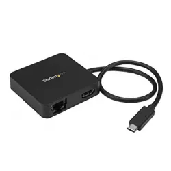 USB C Adapter - USB-C Multiport Adapter for Laptops - 4K HDMI - Gigabit Ethernet - USB-C - USB-A - USB 3.0 - Mobile Laptop Docking Station - Thunderbolt 3 Port Compatible USB C Adapter - USB-C Multiport Adapter for Laptops - 4K HDMI - Gigabit Ethernet - USB-C - USB-A - USB 3.0 - Mobile Laptop Docking Station - Thunderbolt 3 Port Compatible