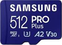 Samsung MB-MD512SA/APC, Pro Plus, 256GB, MicroSDXC, UHS-I, Read Speed: Up to 180MB/s, Write Speed: Up to 130MB/s, 