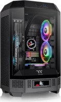 Thermaltake CA-1Y4-00S1WN-00, The Tower 300, Micro-Tower, Tempered Glass, Drive Bays: 3x3.5"/2.5", Expansion Slot: 4, Motherboard Support: Mini-ITX/Micro-ATX, Pre-Installed Fan: 2x140mm, Black,