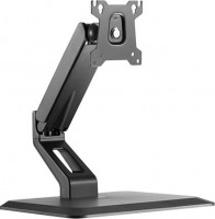 Brateck LDT35-T01, Single Touch Screen Desk Stand, Fits 17"to 32" Monitors, Up to 10kg Per Screen, VESA, Tilt, Swivel, Matte Black, 