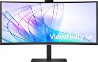 Samsung LS34C650VAEXXY, ViewFinity S65VC, 34" VA Curved, 3440x1440, 21:9, 5ms, 100Hz, Free Sync, USB-C (90W PD), 1xHDMI, 1xDP, USB, 1xRJ45, Webcam, KVM Switch, Speakers, VESA, Adjustable Height, Tilt, Swivel,