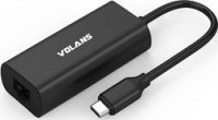 Volans VL-RJ45-CP, Aluminium USB-C to GbE Network Adapter with PD3.0, 