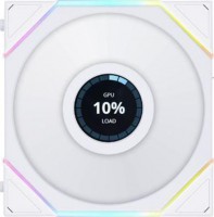 Lian Li 12TLLCD1W, TL LCD 120 Fan, Size: 120mm, PWM, Noise: 27dB(A), Airflow: 62CFM, ARGB, White