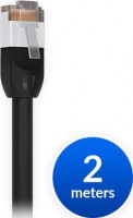 Ubiquiti UACC-CABLE-PATCH-OUTDOOR-2M-BK, UniFi Patch Cable, RJ-45 to RJ-45, Length: 2m, Black