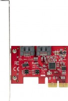 StarTech 2P6G-PCIE-SATA-CARD, 2-Port PCIe to SATA Expansion Card, 6Gbps,