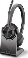 HP/Poly 77Z32AA, Voyager 4320 MS, Bluetooth Stereo Headset, Charging Stand, BT700 Dongle, USB-C, Black,