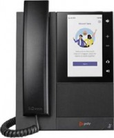 Polycom 2200-49735-019, CCX 505 Business Media VoIP Phone for Microsoft Teams, PoE Enabled, 5" TouchScreen LCD, HD Voice, 2xGbE Ports, Speaker, Wireless+Bluetooth,