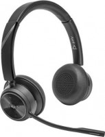 HP/Poly 8L574AA, Savi 7420 Office MS, Bluetooth Stereo Headset, Charging Stand, USB-A, Black