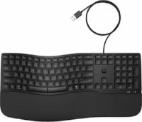 HP 8T6M2AA, 485 Comfort Keyboard, Wired, USB-A, Black, 