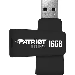 Patriot PSF16GQDBK3USB, 16GB LIFESTYLE QUICK DRIVES USB 3.1 GEN.1-Black Patriot PSF16GQDBK3USB, 16GB LIFESTYLE QUICK DRIVES USB 3.1 GEN.1-Black