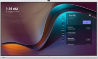 Yealink MB86-A001-WHITE, Interactive Screen, Teams MeetingBoard for Medium and Large Rooms, 86" UHD 4K LED Touchscreen, 4K Camera, Mic, Speaker, 4xStylus Pen, Andriod 10, White,
