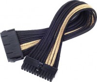SilverStone SST-PP07-MBBG, ATX 24pin to MB-24pin(300mm), Black & Gold,