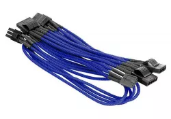 Thermaltake AC-013-CN5NAN-PB, Individually Sleeved 4Pin Peripheral Cable - Blue Thermaltake AC-013-CN5NAN-PB, Individually Sleeved 4Pin Peripheral Cable - Blue