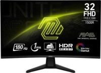 MSI MAG 32C6, 31.5", HDR VA Curved Gaming Monitor, Full HD, 1920x1080, 16:9, 1ms,180HZ, Adaptive Sync,1xDP, 2xHDMI, Vesa, 3 Year Warranty