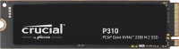 Crucial CT2000P310SSD8, P310 2TB Gen4 2280 NVMe SSD 7100/6000 MB/s R/W 440TBW 1000K/1200K IOPS 1.5M hrs MTTF Full-Drive Encryption M.2 PCIe4