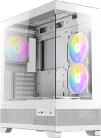 Antec CX700 RGB ELITE WHITE, Seamless View 6x RGB Fans. 4mm Tempered Glass, Tool Free Panels. Vertical Cooling, Gaming Case (LS)