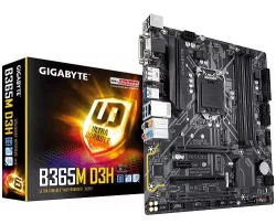 Gigabyte GA-B365M-D3H, B365M D3H LGA 1151-2 M-ATX Motherboard, Intel B365 Chipset, LGA 1151-2 Socket, 4x DIMMs Dual Channel DDR4 up to 2666 MHz 64GB, Form Factor: Micro ATX Gigabyte GA-B365M-D3H, B365M D3H LGA 1151-2 M-ATX Motherboard, Intel B365 Chipset, LGA 1151-2 Socket, 4x DIMMs Dual Channel DDR4 up to 2666 MHz 64GB, Form Factor: Micro ATX