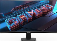 Gigabyte GS27QC, 27", QHD Super Speed VA Curved Gaming Monitor, 2560x1440, 16:9, 1ms, Free Sync MPRT, 4000:1 Contrast, 250 Nits, 1x DP 1.4, 2x HDMI 2.0, Tilt, VESA