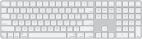 Apple MXK73ZA/A, Magic Keyboard with Touch ID and Numeric Keypad for Mac models with Apple silicon, Wireless, US English, White Keys