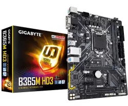Gigabyte GA-B365M-HD3, B365M HD3 LGA 1151-2 M-ATX Motherboard, Intel B365 Chipset, LGA 1151-2 Socket, 2x DIMMs Dual Channel DDR4 up to 2666 MHz 32GB Gigabyte GA-B365M-HD3, B365M HD3 LGA 1151-2 M-ATX Motherboard, Intel B365 Chipset, LGA 1151-2 Socket, 2x DIMMs Dual Channel DDR4 up to 2666 MHz 32GB
