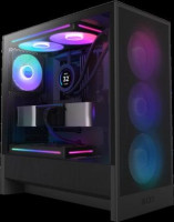 NZXT H5 Flow CC-H52FB-R1 Computer Case, ATX Motherboard Supported, Mid Tower, Mesh, Tempered Glass, Galvanized Cold Rolled Steel (SGCC), 1 x Internal 3.5" Bay(s), 2 x Internal 2.5" Bay(s), 1 x 140mm, 2 x 120mm Fan(s) Installed, 4 x Fan(s) Supported, 7 x Slot(s), 2 x USB(s), 1 x USB 3.2 Type-A, 1 x USB 3.2 Type-C, 1 x Audio In, 1 x Audio Out, Fan/Liquid Cooler, Black