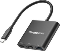 Simplecom DA320, USB-C 3-In-1 Adapter USB 3.2 Gen 1 5Gbps PD HDMI 2.0, 4K@60Hz