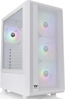 Thermaltake CA-1X2-00M6WN-01, S200, Mid-Tower, Tempered Glass, Drive Bays: 2 x 3.5”, Expansion Slot: 7, Motherboard Support: Mini ITX, Preinstalled Fan:3x120mm, ARGB, Snow White