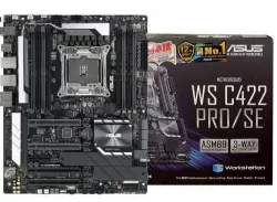 Asus WS C422 PRO/SE, LGA2066 ATX Workstation Motherboard, Intel C422 chipset, 8x DIMM DDR4 (Max. 512GB) Memory, 1x PCIe X4, 2x PCIe X16 (Single at X16, dual at X8/X8), 2x PCIe X16 (X16 mode), 6x SATA Asus WS C422 PRO/SE, LGA2066 ATX Workstation Motherboard, Intel C422 chipset, 8x DIMM DDR4 (Max. 512GB) Memory, 1x PCIe X4, 2x PCIe X16 (Single at X16, dual at X8/X8), 2x PCIe X16 (X16 mode), 6x SATA