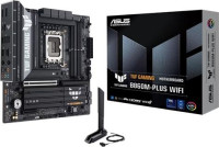ASUS TUF GAMING B860M-PLUS WIFI, Micro ATX, Intel Socket LGA1851, 4xDDR5, 3xM.2+4xSATA 6G, Raid, 1xPCI5.0, 1xHDMI, 1xDP, Wifi7, 6xUSBA, 1xUSBC
