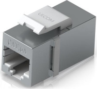 Ubiquiti UACC-KEYSTONE-COUPLER-C6A, Pass-through Cat6A Keystone Coupler, 12-Pack, Connecting Pre-Terminated Ethernet Cables