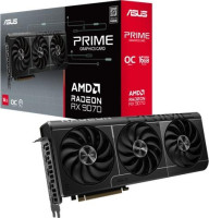 Asus PRIME-RX9070-O16G, AMD Radeon RX 9070, 16GB GDDR6, Core Clock: 2610MHz, Cuda Core: 8960, 1xHDMI, 3xDP, PSU: 750W, PCIe5.0