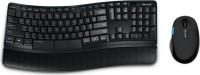 Incase L3V-00027, 	Microsoft Sculpt Comfort Desktop Keyboard & Mouse, Qwerty, USB Wireless RF 2.40 GHz Keyboard, USB Wireless RF Mouse, BlueTrack, 6 Button, Tilt Wheel, 1 Pack, Black