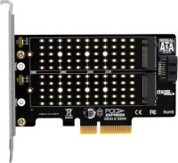 Simplecom EC412v2, NVMe and SATA M.2 SSD to PCIe x4 Expansion Card
