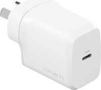 Cygnett CY4736PDWCH, PowerPlus 30W USB-C PD GaN Fast Wall Charger, Portable, Best for iPhone, Samsung PPS & USB-C Devices, White