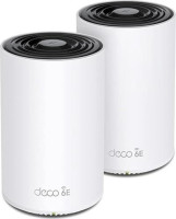 TP-Link Deco XE75(2-pack), AXE5400 Tri-Band Mesh Wi-Fi 6E System, 6GHz, Up to 5400 Mbps, 2.5 Gbps Port, Seamless Coverage, AI-Driven