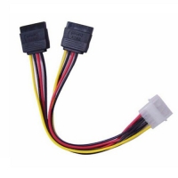 Astrotek AT-MOLEX-TO-SATAX2, Internal Power to SATA Molex Cable - 4 pins to 2x 15 pins
