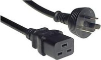 4 Cabling 011.180.0043, IEC C19 to Mains Power Cable, 2m, 15A, Black