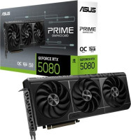 Asus PRIME-RTX5080-O16G, Nvidia GeForce RTX 5080 OC Edition, 16GB GDDR7, Core Clock: 2685MHz, Cuda Core: 10752, 1xHDMI, 3xDP, PSU: 850W, PCIe5.0