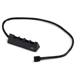Deepcool H-04, 4 Ports Fan Hub, Supports 3- and 4-pin fans Deepcool H-04, 4 Ports Fan Hub, Supports 3- and 4-pin fans