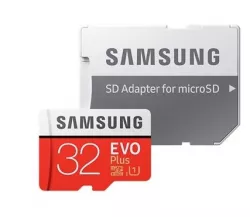 SamsungMicro SDHC 32GB EVO Plus /w Adapter UHS-1 SDR104 Class 10 Grade 1 (U1) Up to 95MB/s read 20MB/s Write 10 Years Limited Warranty MB-MC32GA/APC SamsungMicro SDHC 32GB EVO Plus /w Adapter UHS-1 SDR104 Class 10 Grade 1 (U1) Up to 95MB/s read 20MB/s Write 10 Years Limited Warranty MB-MC32GA/APC