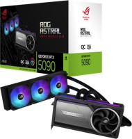 Asus ROG-ASTRAL-LC-RTX5090-O32G-GAMING, Nvidia GeForce RTX 5090 OC Edition, 32GB GDDR7, Core Clock: 2610MHz, Cuda Core: 21760, 2xHDMI, 3xDP, PSU: 1000W, PCIe5.0