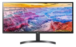 LG, 34", 2560x1080, (21:9), 5ms, Panel Type: IPS Panel, Brightness: 300 cd/m2, AMD FreeSync Technology, Contrast Ratio: 1,000:1, Colour Depth: 8-Bit, 16.7M, Ports: 2x HDMI 2.0 LG, 34", 2560x1080, (21:9), 5ms, Panel Type: IPS Panel, Brightness: 300 cd/m2, AMD FreeSync Technology, Contrast Ratio: 1,000:1, Colour Depth: 8-Bit, 16.7M, Ports: 2x HDMI 2.0