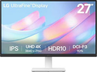 LG27US500-W, 27" UltraFine 4K UHD Monitor, 3840x2160, 16:9, 5ms, 60Hz, Free Sync, Dynamic Action Sync, 2xHDMI, 1xDP, VESA, Tilt