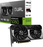 Asus DUAL-RTX5060-O8G, Nvidia GeForce RTX 5060 8G OC, 8GB GDDR7, Core Clock: 2565MHz, Cuda Core: 3840, 1xHDMI, 3xDP, PSU: 550W, PCIe5.0 Asus DUAL-RTX5060-O8G, Nvidia GeForce RTX 5060 8G OC, 8GB GDDR7, Core Clock: 2565MHz, Cuda Core: 3840, 1xHDMI, 3xDP, PSU: 550W, PCIe5.0